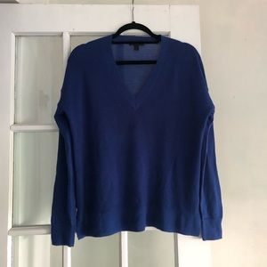 blue merino wool sweater J Crew